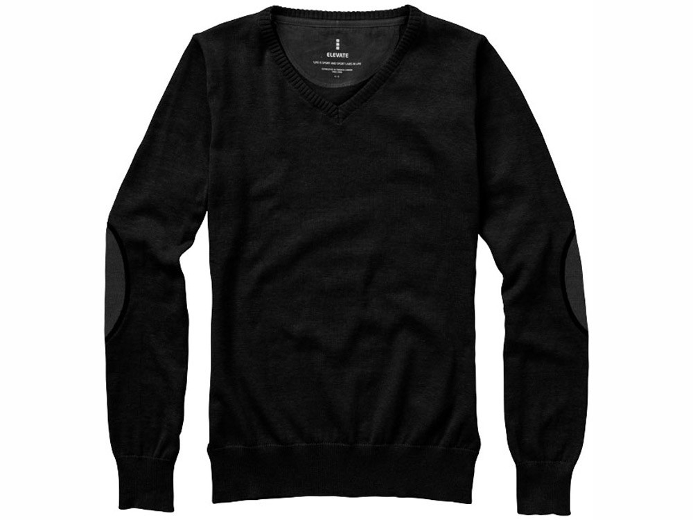 Пуловер Spruce женский с V-образным вырезом, черный - фото 8 - id-p75829333