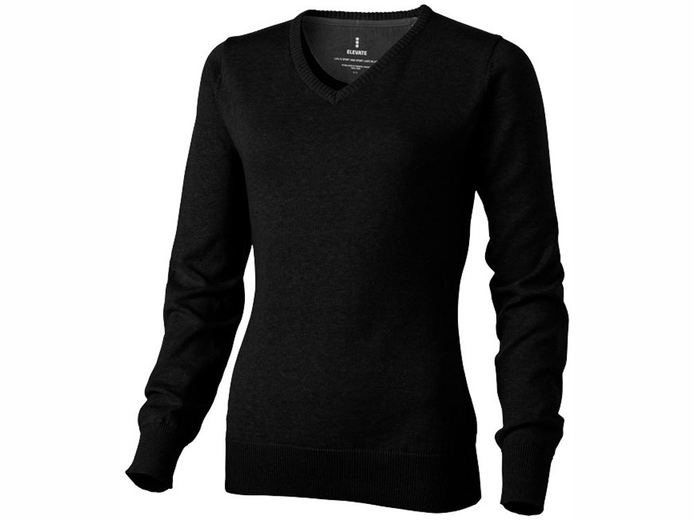 Пуловер Spruce женский с V-образным вырезом, черный - фото 1 - id-p75829334