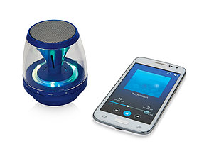 Портативная колонка Rave Light Up с функцией Bluetooth®, ярко-синий/прозрачный, фото 4