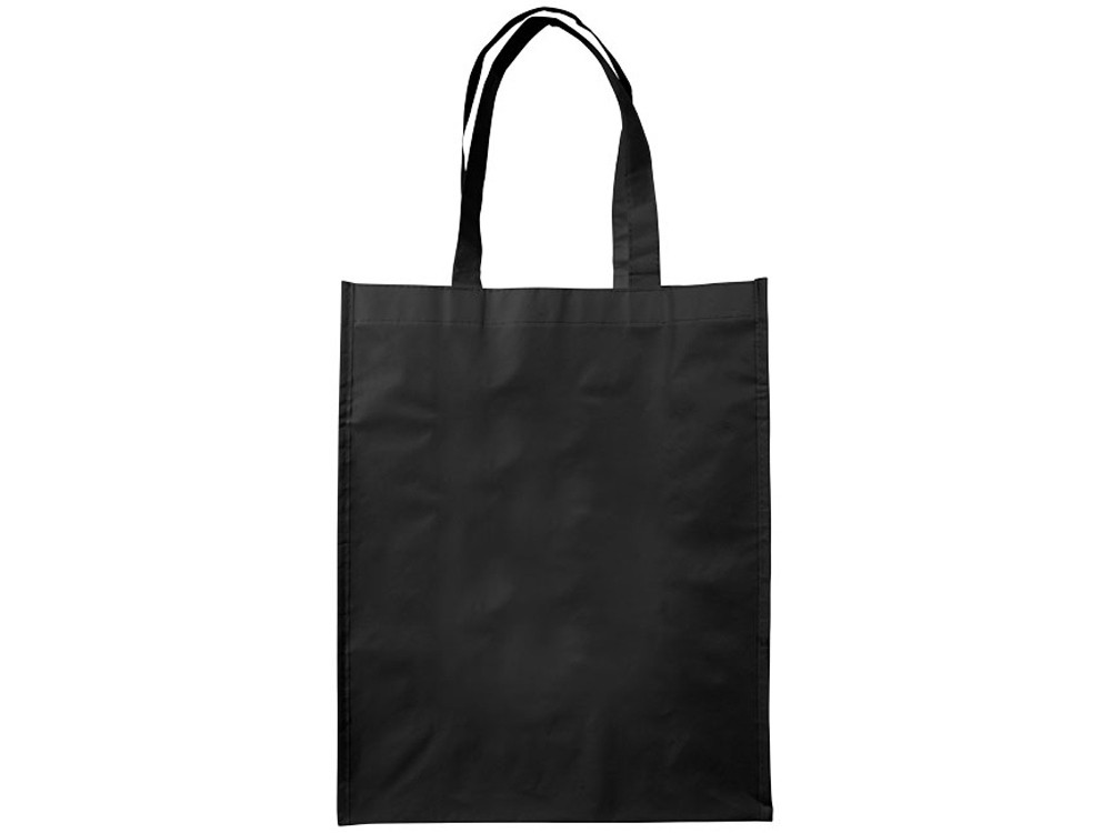 Ламинированная сумка для покупок среднего размера, черный - фото 3 - id-p75830868