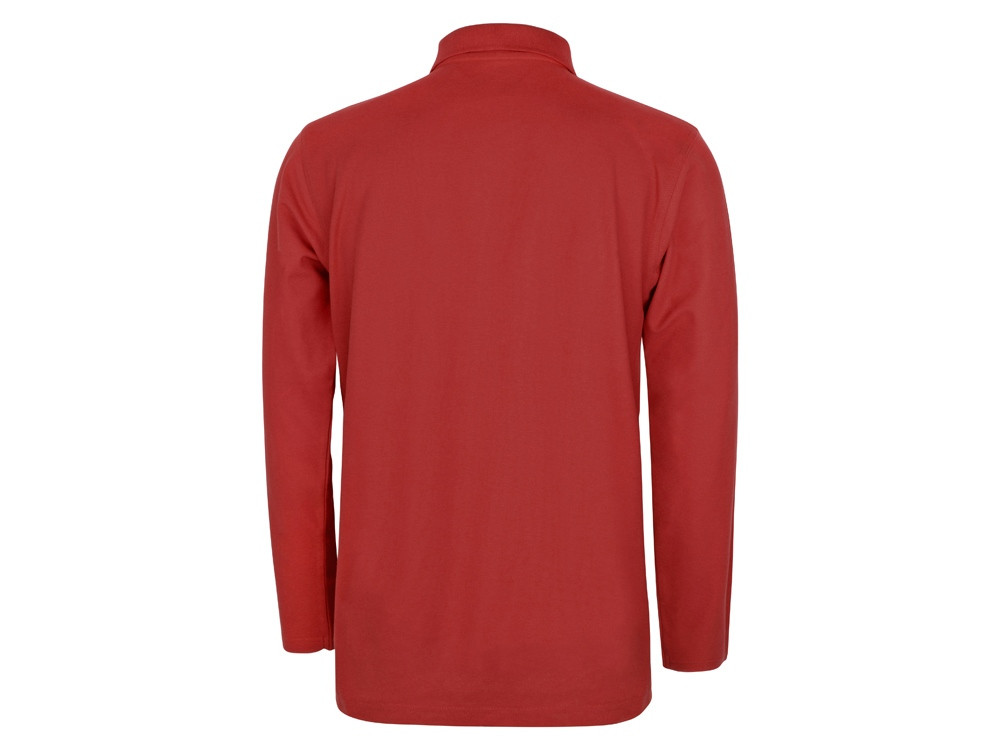 Рубашка поло Point мужская с длинным рукавом, красный - фото 2 - id-p75829533