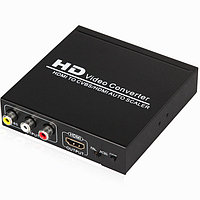 Конвертер HDMI - CVBS, HDMI , 1080P, PAL/NTSC, AV RCA тюльпаны.