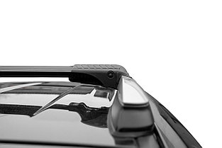 Багажная система LUX ХАНТЕР для автомобилей со стандартными рейлингами черные, фото 3