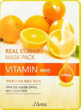 Juno Тканевая маска с витамином С Jluna Real Essence Mask Pack