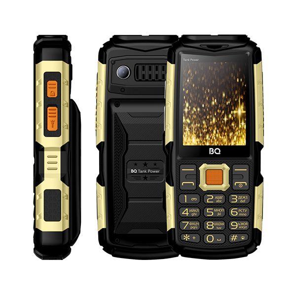 Мобильный телефон BQ-2430 Tank Power (Чёрный+Золотой ) - фото 3 - id-p75621825