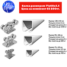 Балка для откатных ворот