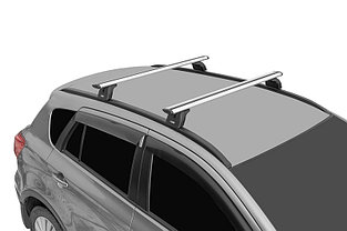 Багажная система "LUX" с дугами 1,2м аэро-трэвэл (82мм) для а/м Audi Q3 2011-2015 г.в. с интегр. рейл., фото 2
