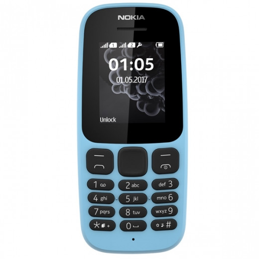 Мобильный телефон Nokia 105 DS TA-1034 (Голубой)