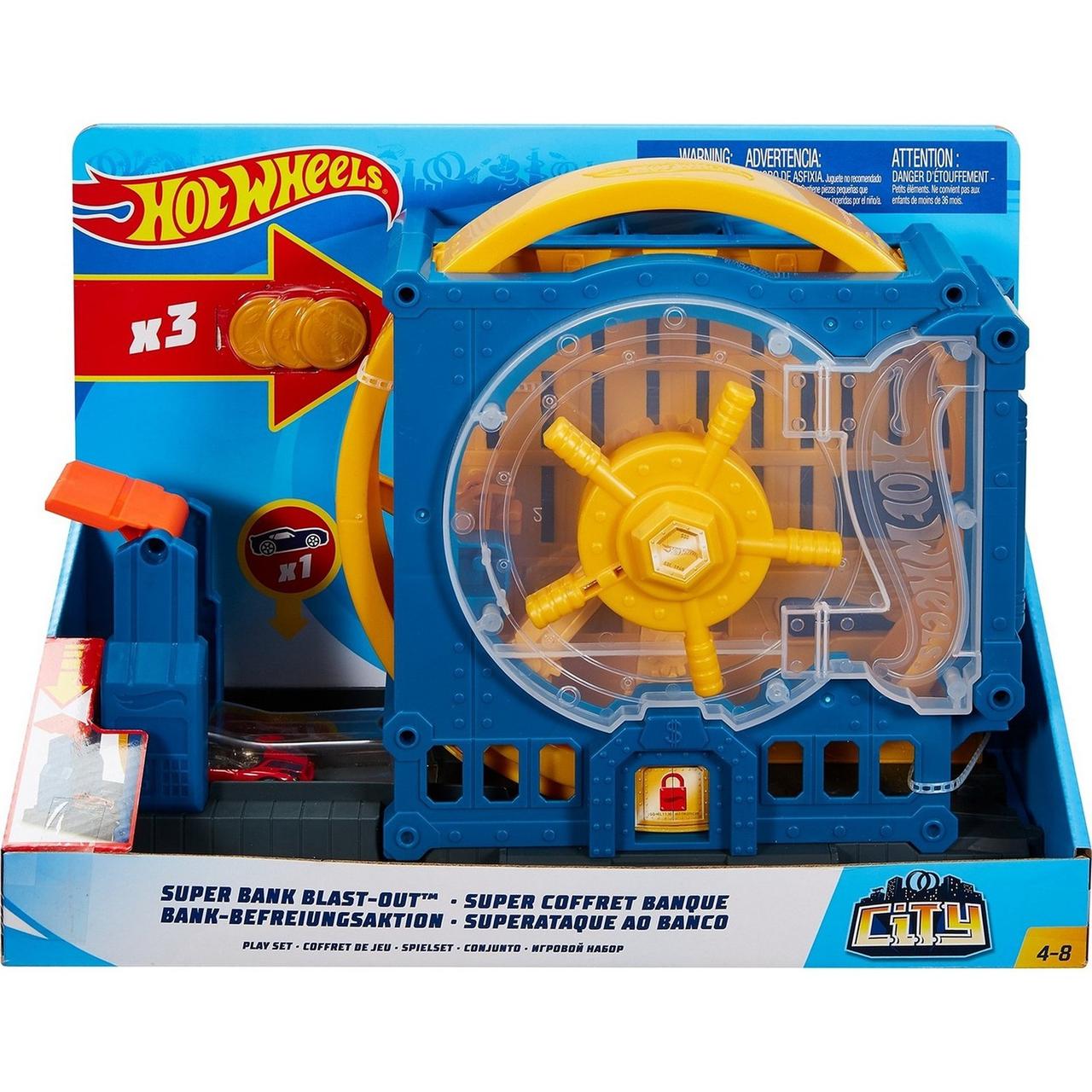 Hot Wheels Игровой набор "Супер Сет 2: Суперзлом банка", Хот Вилс - фото 1 - id-p75838536