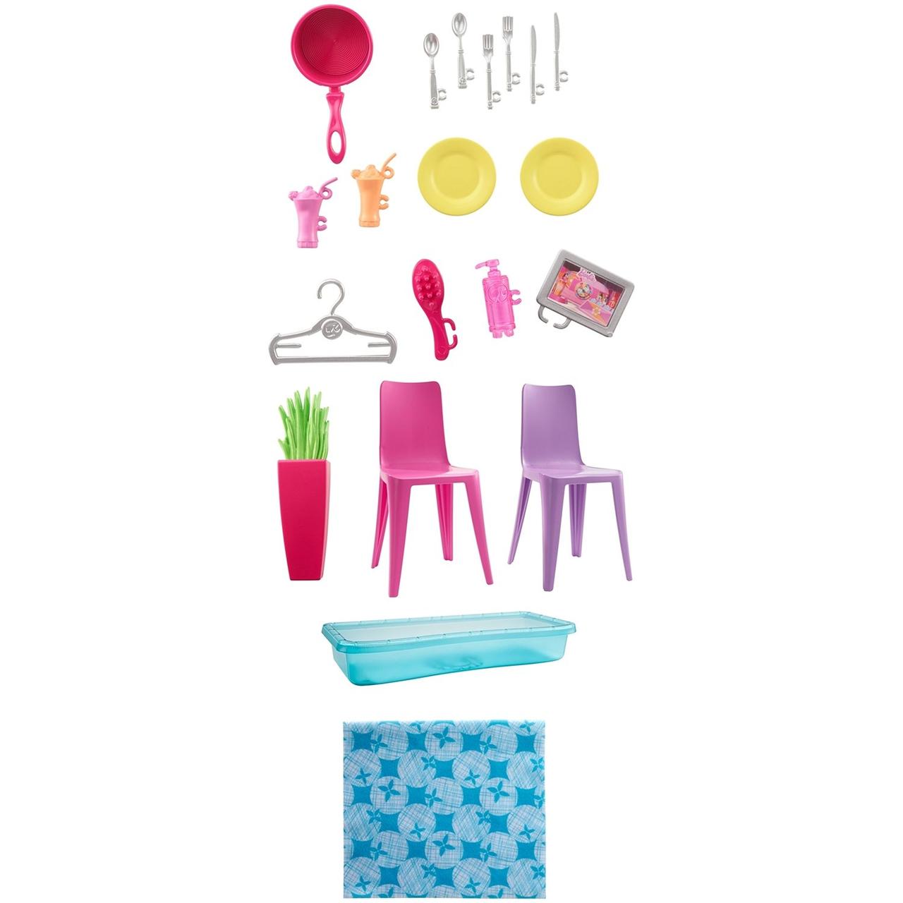 Barbie Игровой набор Раскладной Дом Барби с мебелью и аксессуарами, FXG55 - фото 3 - id-p75838539