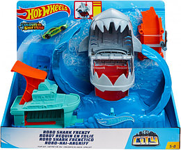 Hot Wheels Игровой набор "Голодная Акула-робот", Хот Вилс Измени цвет