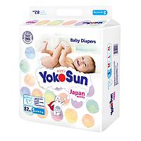 Подгузники YokoSun S ( до 6 кг ) 82 штуки для новорожденных