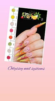 Коллекция цветных акрил JUICY FRUIT Odyssey Nails Systems