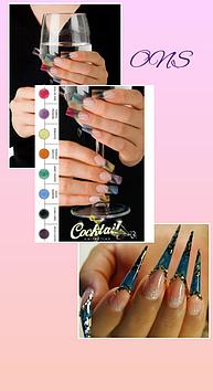 Коллекция цветных акрил Cocktail Odyssey Nails Systems
