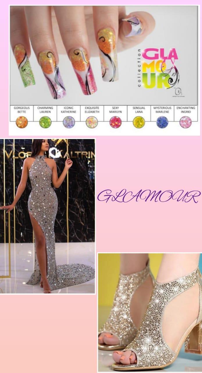 Коллекция цветных акрил Glamour Odyssey Nails Systems