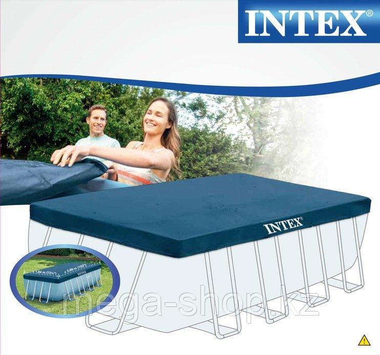 Intex 28037 тент для прямоугольного каркасного бассейна размером 400 х 200 см