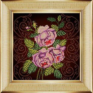Схема для вышивания бисером ТМ Божья коровка "Бархатная роза" Арт.0023