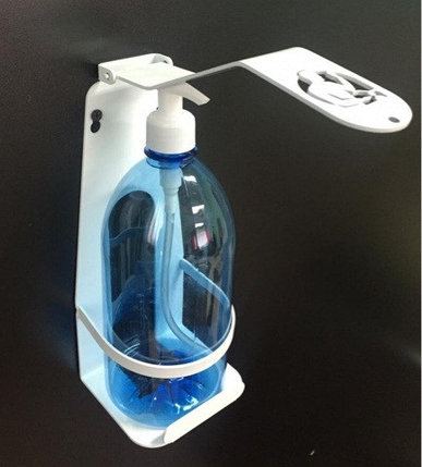 Настенный локтевой дозатор (диспенсер) для антисептика и жидкого мыла 1000 мл, фото 2