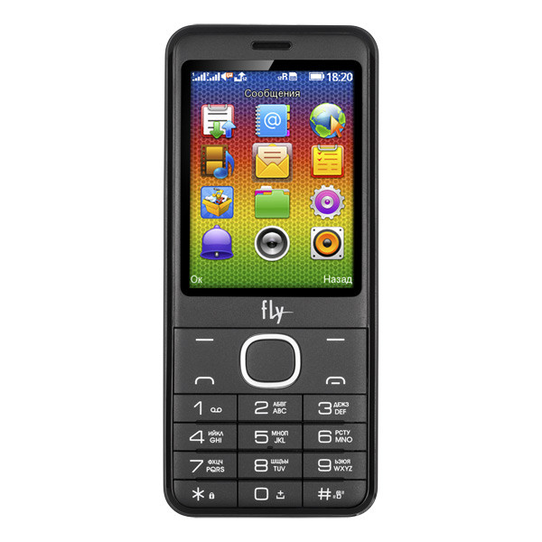 Мобильный телефон Fly FF2801  2.8" (Серый)