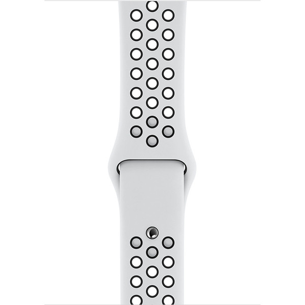 Браслет/ремешок для Apple Watch 44mm Pure Platinum/Black Nike Sport Band (MX8F2ZM/A)