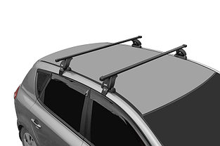 Багажная система LUX с дугами 1,1м прямоугольными в пластике для а/м Hyundai Accent (Solaris) Sedan 2010-2016, фото 3