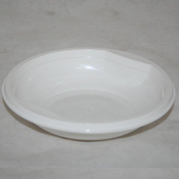 Тарелка для салата 350мл белая ПП, 12 шт