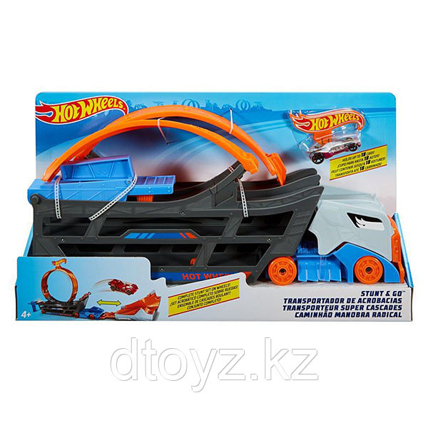 Hot Wheels GCK38 Игровой набор Stunt and Go Грузовик-пусковая установка