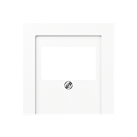 Аудиорозеткаларға/USB розеткаларға арналған қақпақ (ақ)