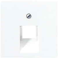 Крышка для одинарной телефонной или компьютерной розетки (белый)