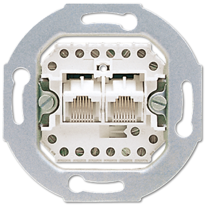 Телефонная розетка с 2 терминалами RJ45