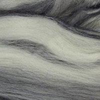 Шерсть для валяния ПЕХОРКА полутонкая шерсть (100%шерсть) 50г серый меланж 96