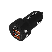 Двойное автомобильное зарядное USB-устройство Canyon (CNE-CCA04B)