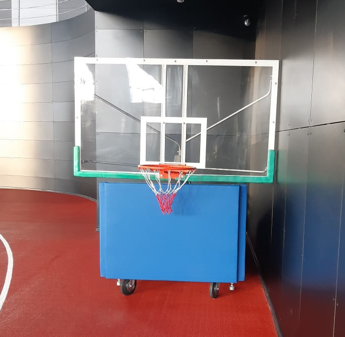Стойка баскетбольная передвижная складная с гидравлическим механизмом - фото 4 - id-p53648854