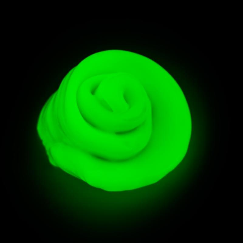 Умный пластилин светящийся в темноте PUTTY, цвет зеленый