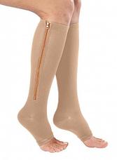 Анитиварикозные гольфы Zip Sox (Зип Сокс) L/XL бежевый. Черная пятница!, фото 3