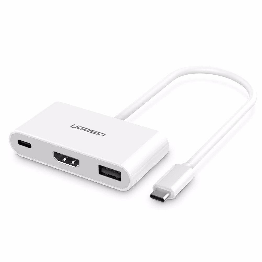 Конвертер USB 3.1M Type C на HDMI/USB 3.0 Ugreen (30377)