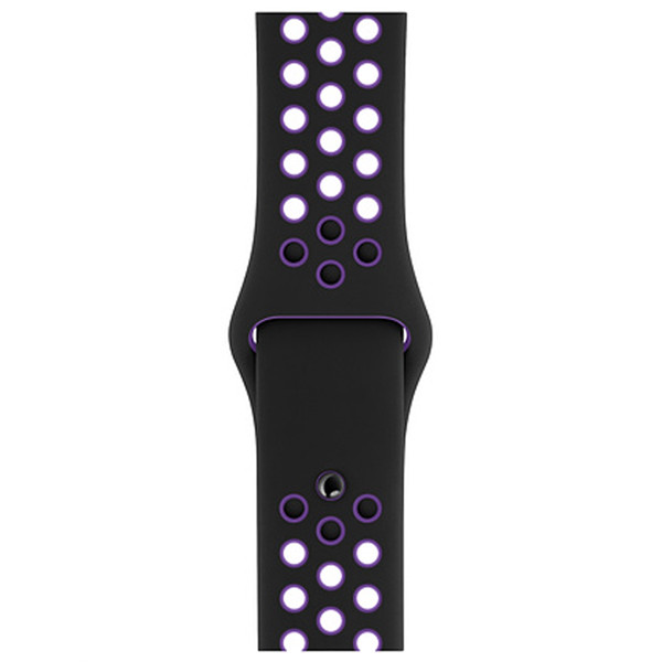 Оригинальный браслет/ремешок для Apple Watch 40mm Black/Hyper Grape Nike Sport Band S/M & M/L