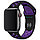 Оригинальный браслет/ремешок для Apple Watch 40mm Black/Hyper Grape Nike Sport Band S/M & M/L, фото 2
