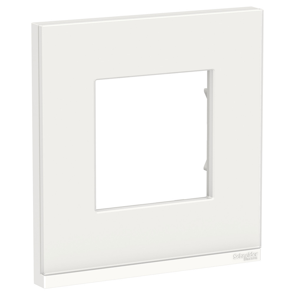 UNICA PURE рамка 1-п, гор, бел.стекло/бел /NU600285/