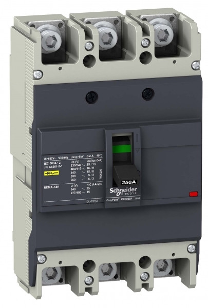 Авт.выкл-ль EZC250F 18kA/400V 3п3т 250A /EZC250F3250/