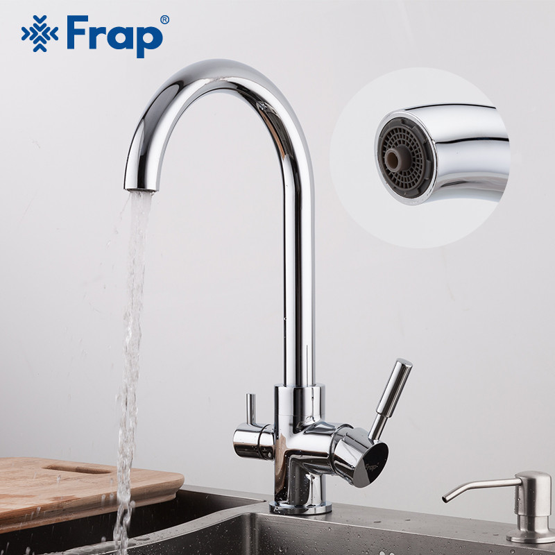 Кухонный смеситель с подключением фильтра Frap F4352