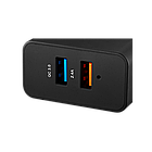 CANYON Universal 2xUSB AC charger (in wall) with over-voltage protection(1 USB with Quick Charger QC