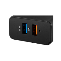 CANYON Universal 2xUSB AC charger (in wall) with over-voltage protection(1 USB with Quick Charger QC