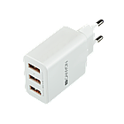 CANYON Universal 3xUSB AC charger (in wall) with over-voltage protection, Input 100V-240V, Output 5V