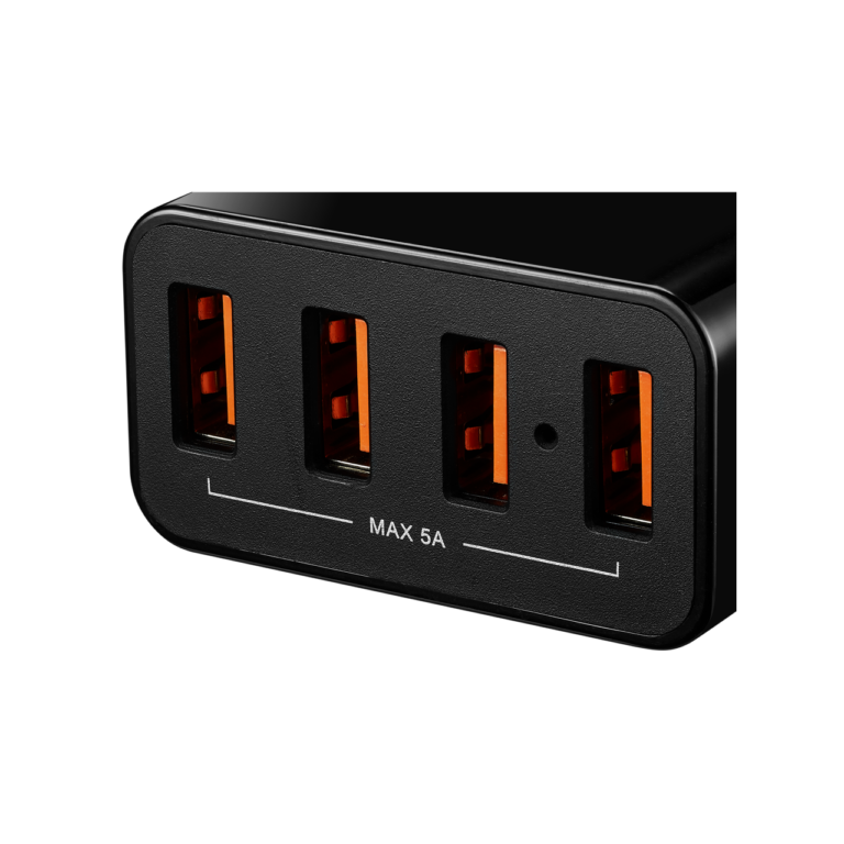 CANYON Universal 4xUSB AC charger (in wall) with over-voltage protection, Input 100V-240V, Output 5V