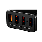 CANYON Universal 4xUSB AC charger (in wall) with over-voltage protection, Input 100V-240V, Output 5V