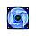 Кулер для компьютерного корпуса AeroCool 14см AIR Force Blue Edition, фото 2