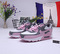 Женские кроссовки Nike Air Max 90 "Gray\Pink" (36-39)