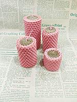 Свечи из вощины Розовые красивый подарочный набор для женщин, натуральный подарок из пчелиного воска.