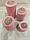Свечи из вощины Розовые красивый подарочный набор для женщин, натуральный подарок из пчелиного воска., фото 3